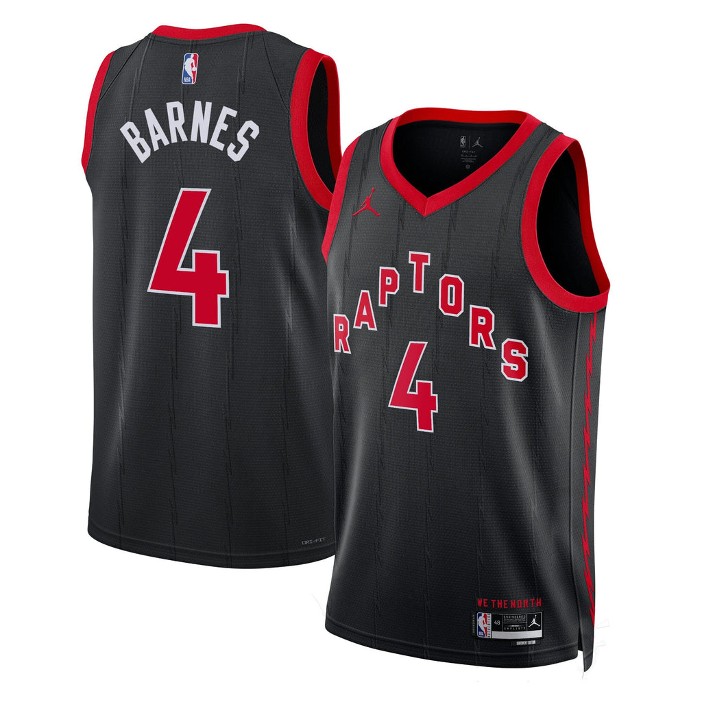 Toronto Raptors Statement Edition Swingman Jersey - Black - Scottie Barnes