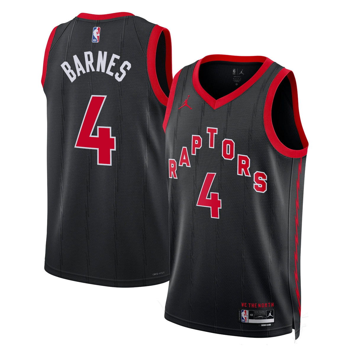 Toronto Raptors Statement Edition Swingman Jersey - Black - Scottie Barnes