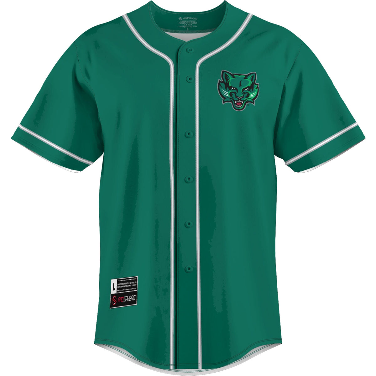 Binghamton Bearcats Lightweight Baseball Jersey - Green