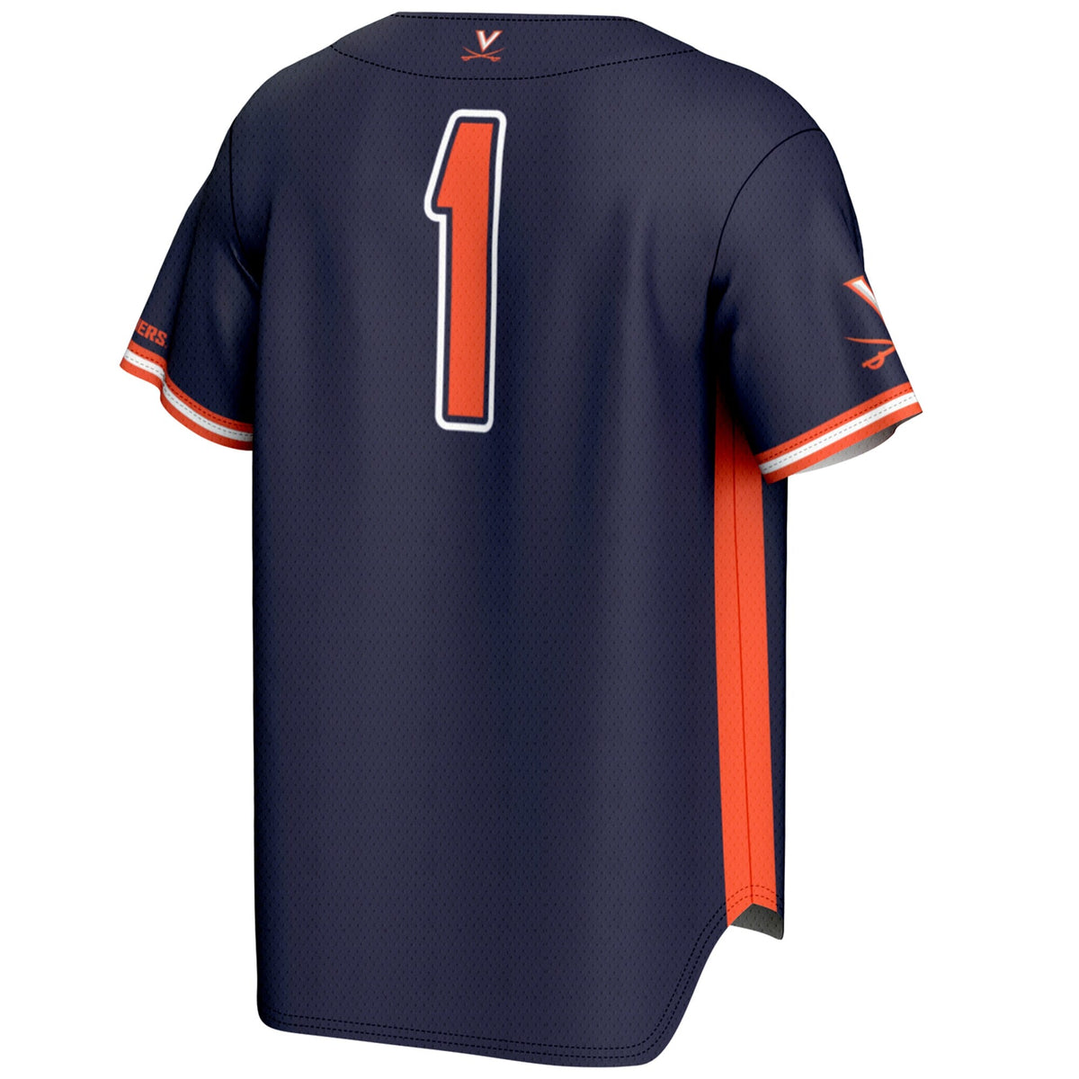 #1 Virginia Cavaliers Lightweight Baseball Jersey - Navy