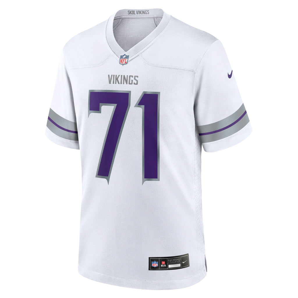 Minnesota Vikings Christian Darrisaw White Alternate Game Football Jersey