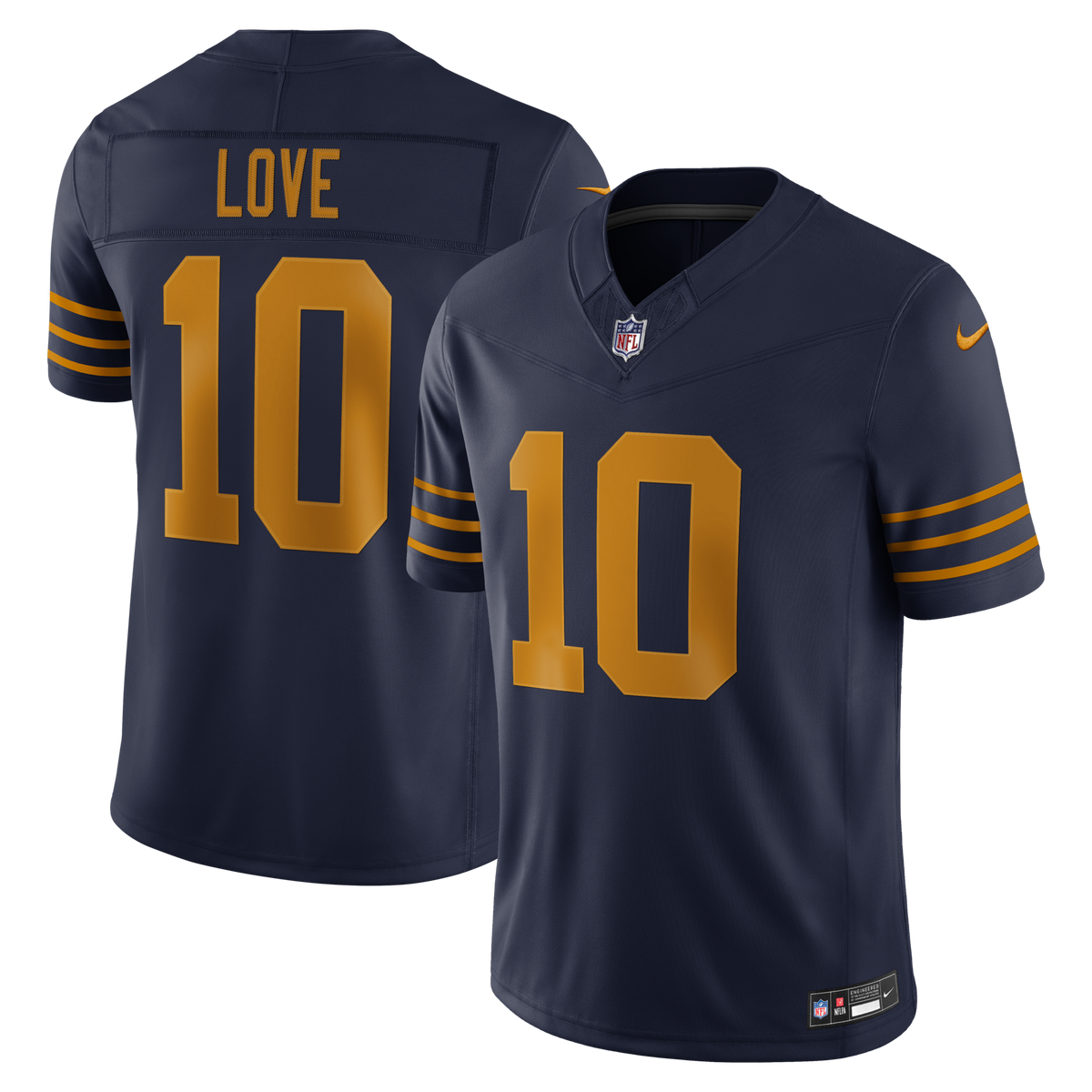 Green Bay Packers Jordan Love Navy Alternate Vapor F.U.S.E. Stitched Limited Football Jersey