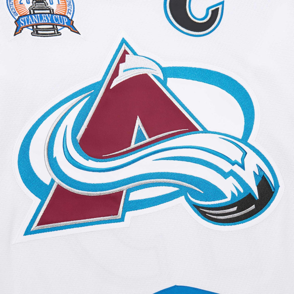 Colorado Avalanche Joe Sakic White 2000-01 Power Play Jersey