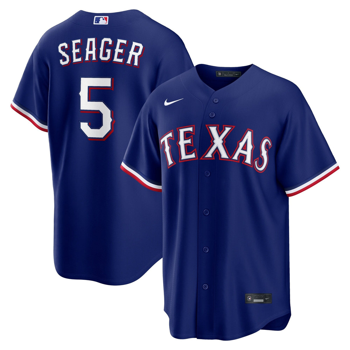 Texas Rangers Corey Seager Royal Alternate 2 Replica Baseball Jersey