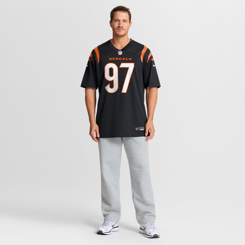 Cincinnati Bengals Dexter Lawrence II Black Game Football Jersey