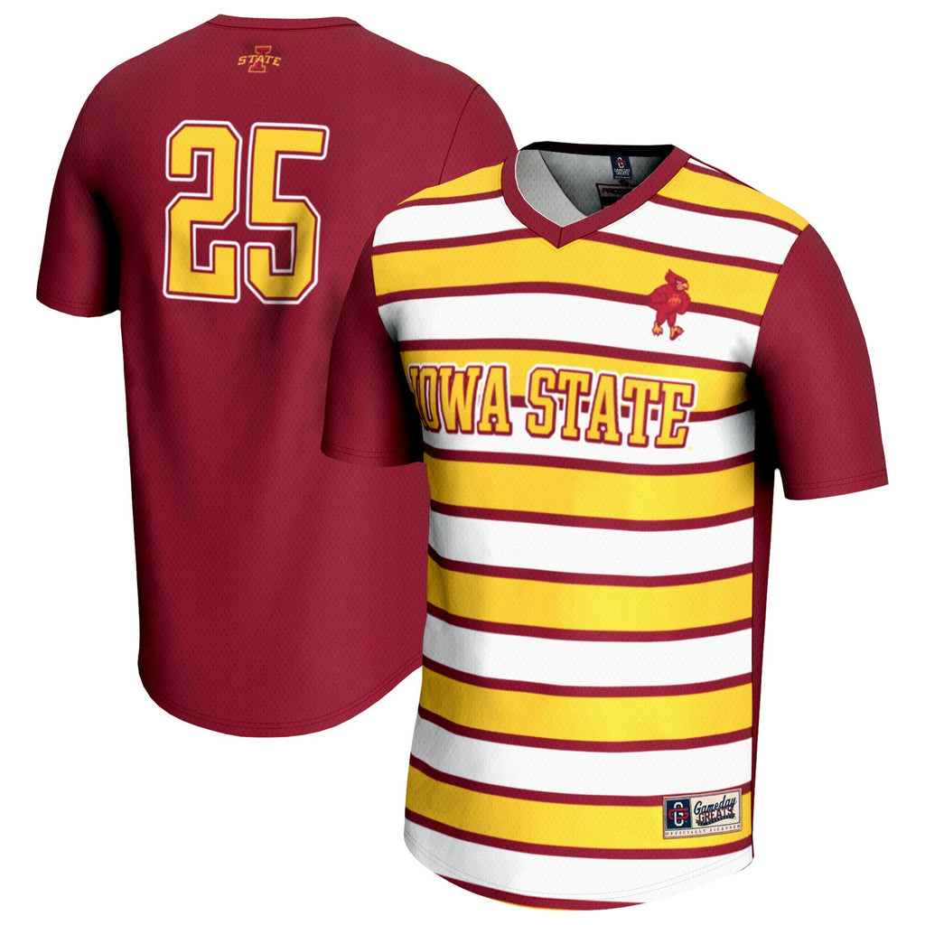 #25 Cardinal Iowa State Cyclones Lightweight Soccer Fashion Jersey