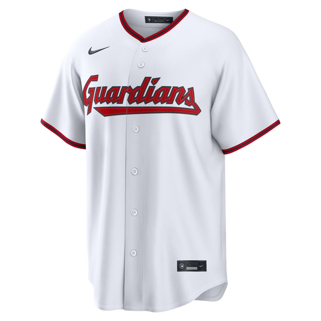 Cleveland Guardians White Home Replica Custom Baseball Jersey