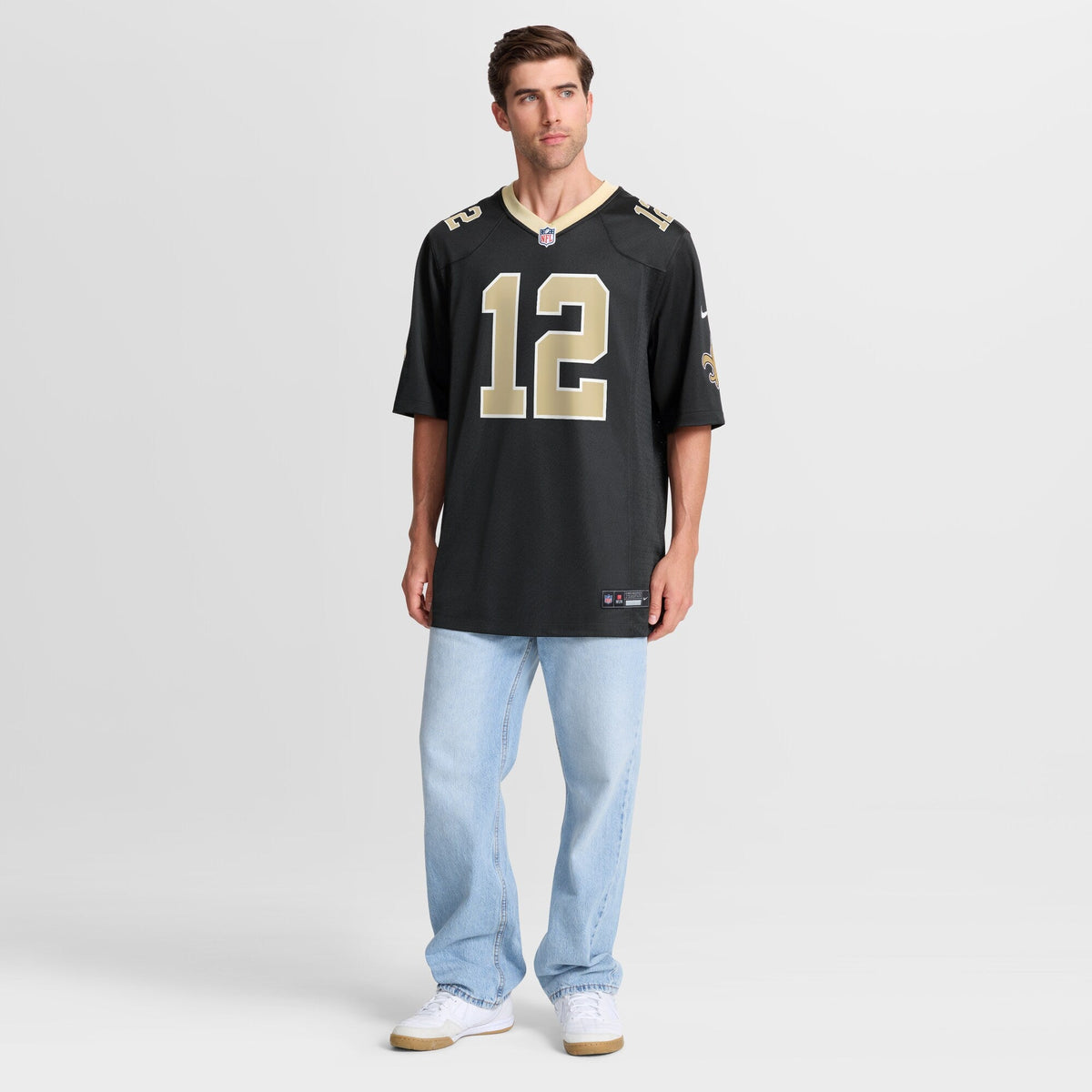 New Orleans Saints Chris Olave Black Player Game Football Jersey