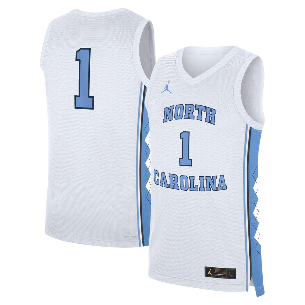 White North Carolina Tar Heels Home Replica Basketball Jersey