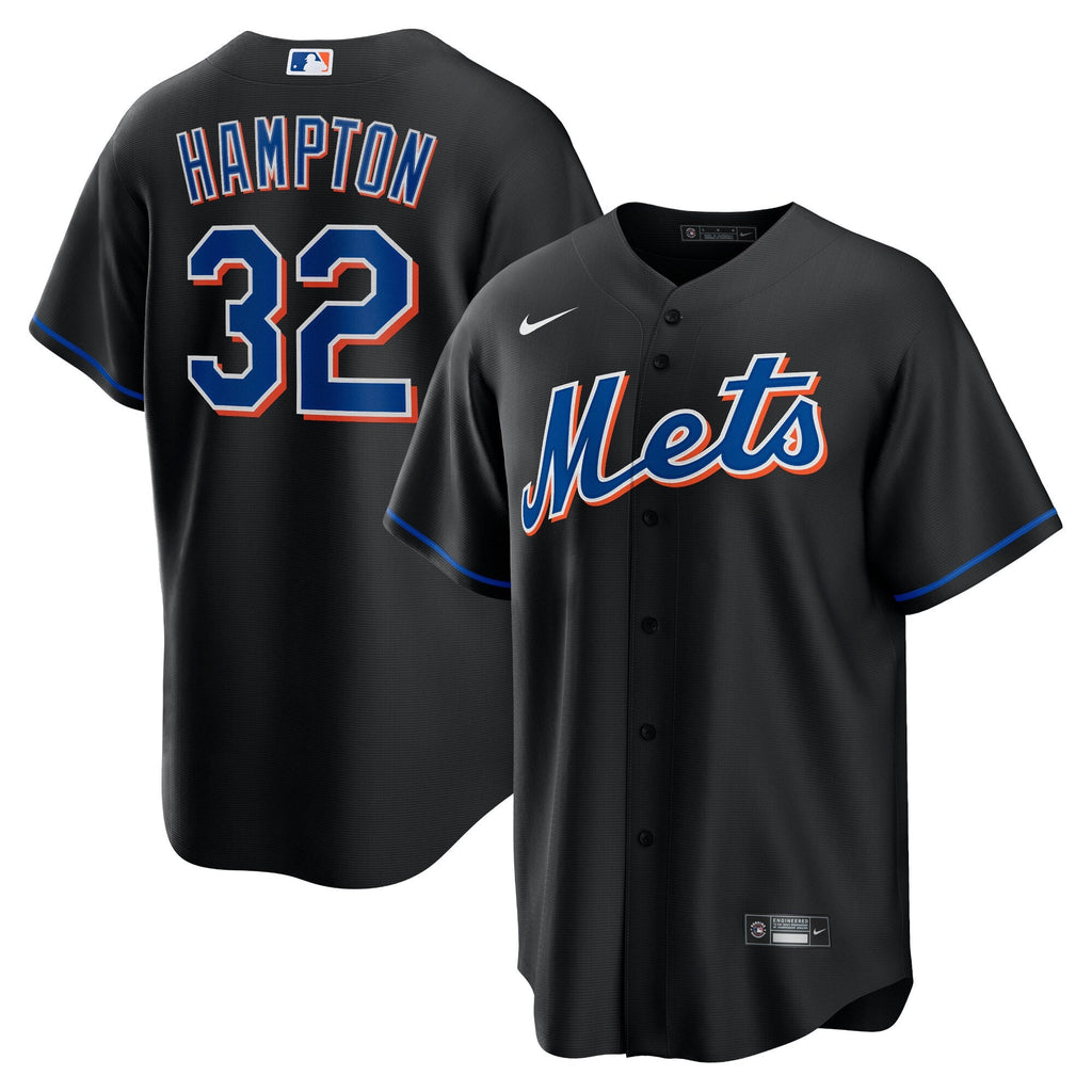 New York Mets Mike Hampton Black 2022 Alternate Replica Player Baseball Jersey