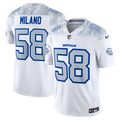 Buffalo Bills Matt Milano White 2025 Rivalries Collection Stitched Limited Football Jersey