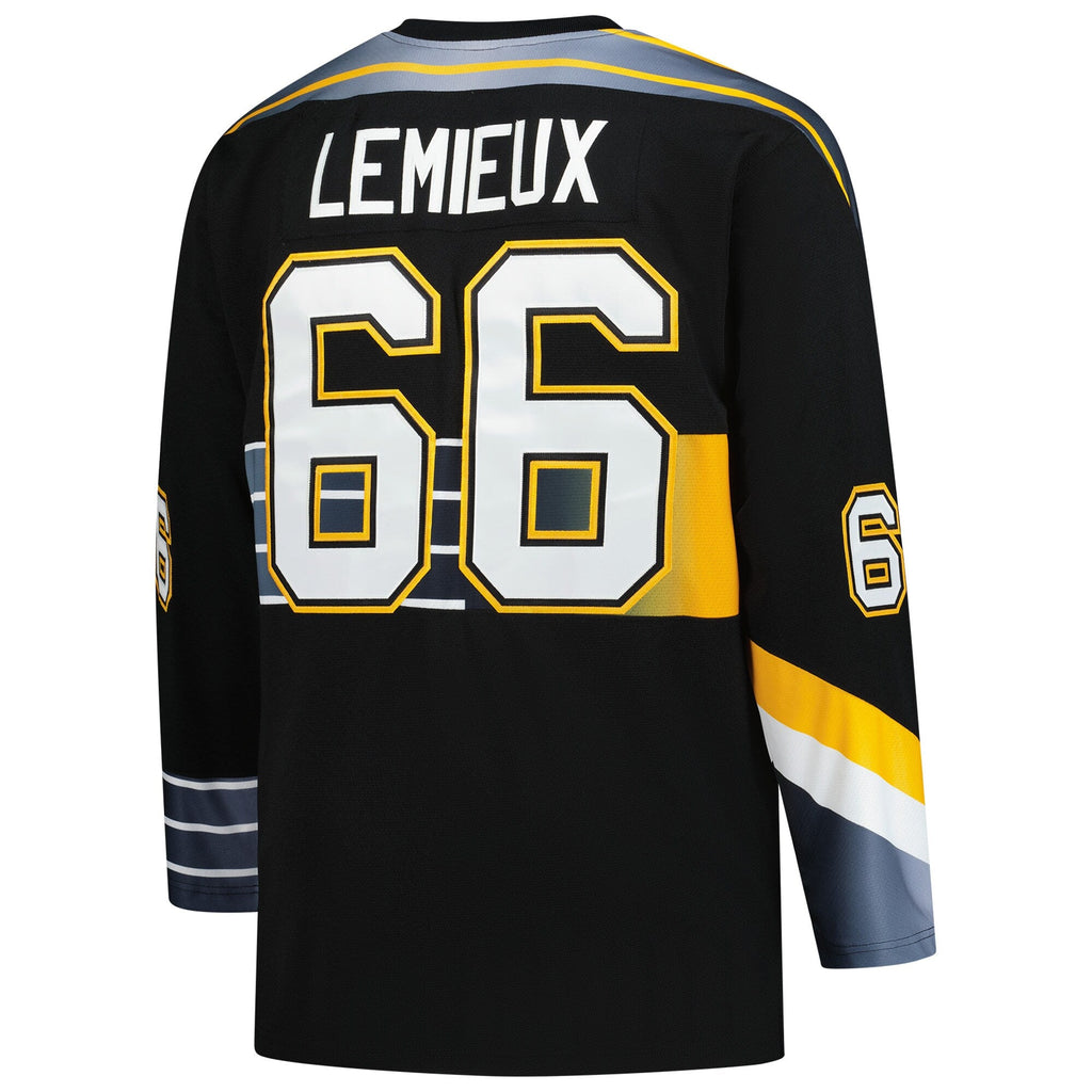 Pittsburgh Penguins Mario Lemieux Black 1996/97 Blue Line 2.0 Jersey