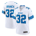 Detroit Lions Brian Branch White White Game Football Jersey