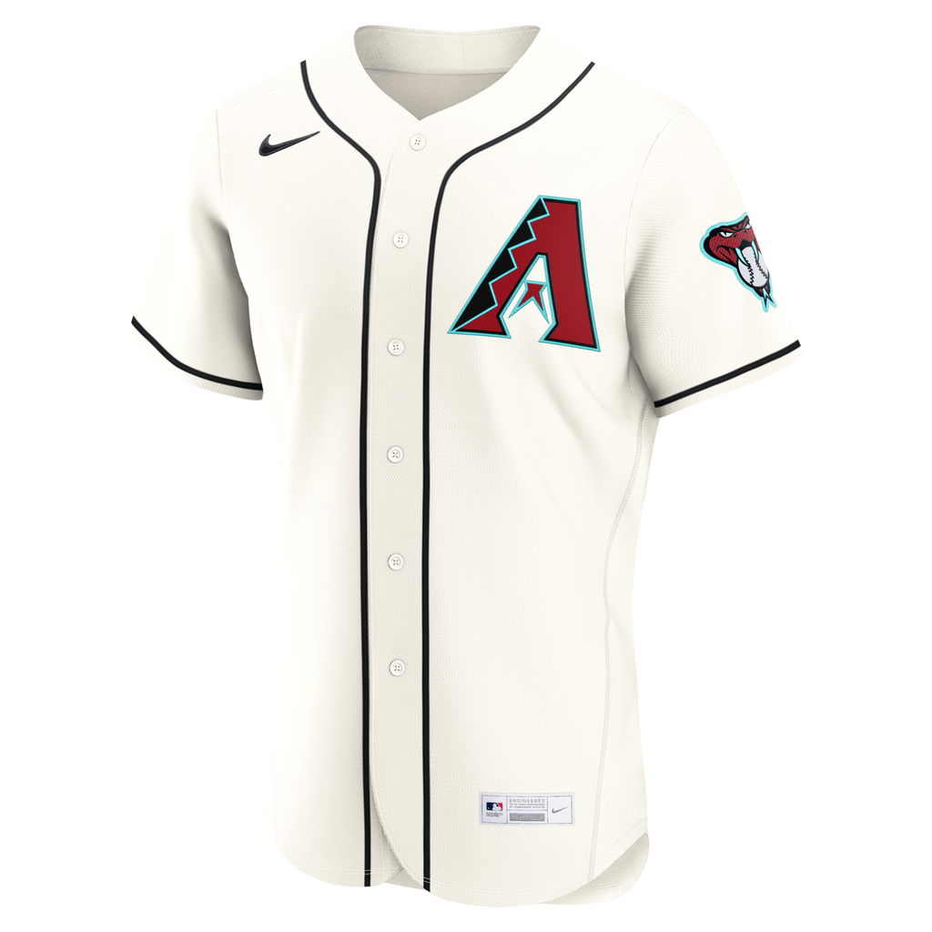 Arizona Diamondbacks Cream Home Custom Baseball Jersey