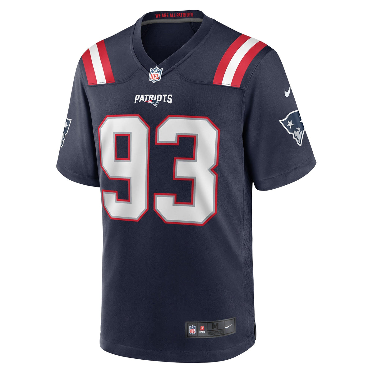 New England Patriots Richard Seymour Navy Retired Player Game Football Jersey