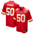 Kansas City Chiefs Brandon George Red Team Game Football Jersey