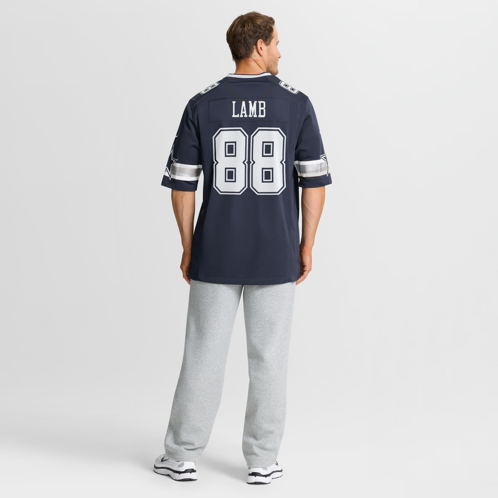 Dallas Cowboys CeeDee Lamb Navy Game Football Jersey