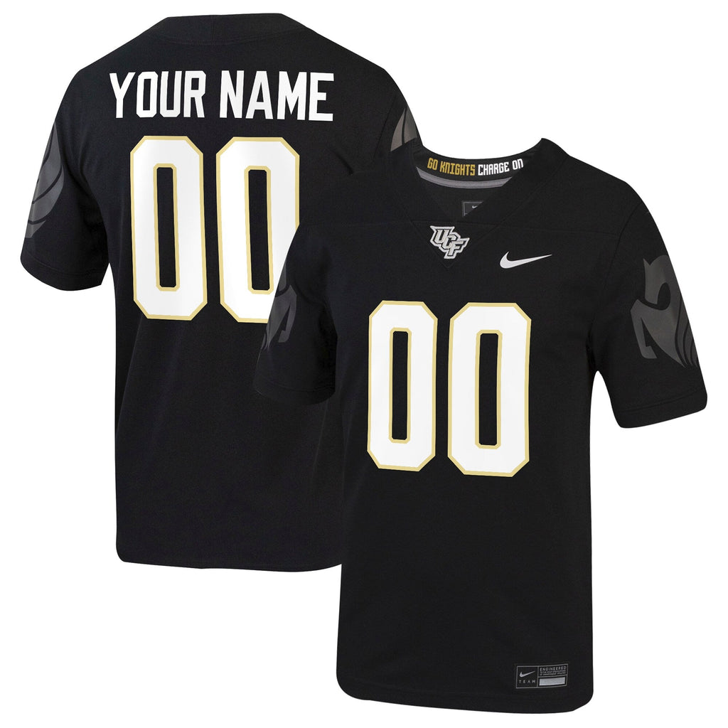 UCF Knights Football Custom Game Jersey - Black