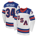 Auston Matthews White US Hockey 2026 Away Replica Jersey