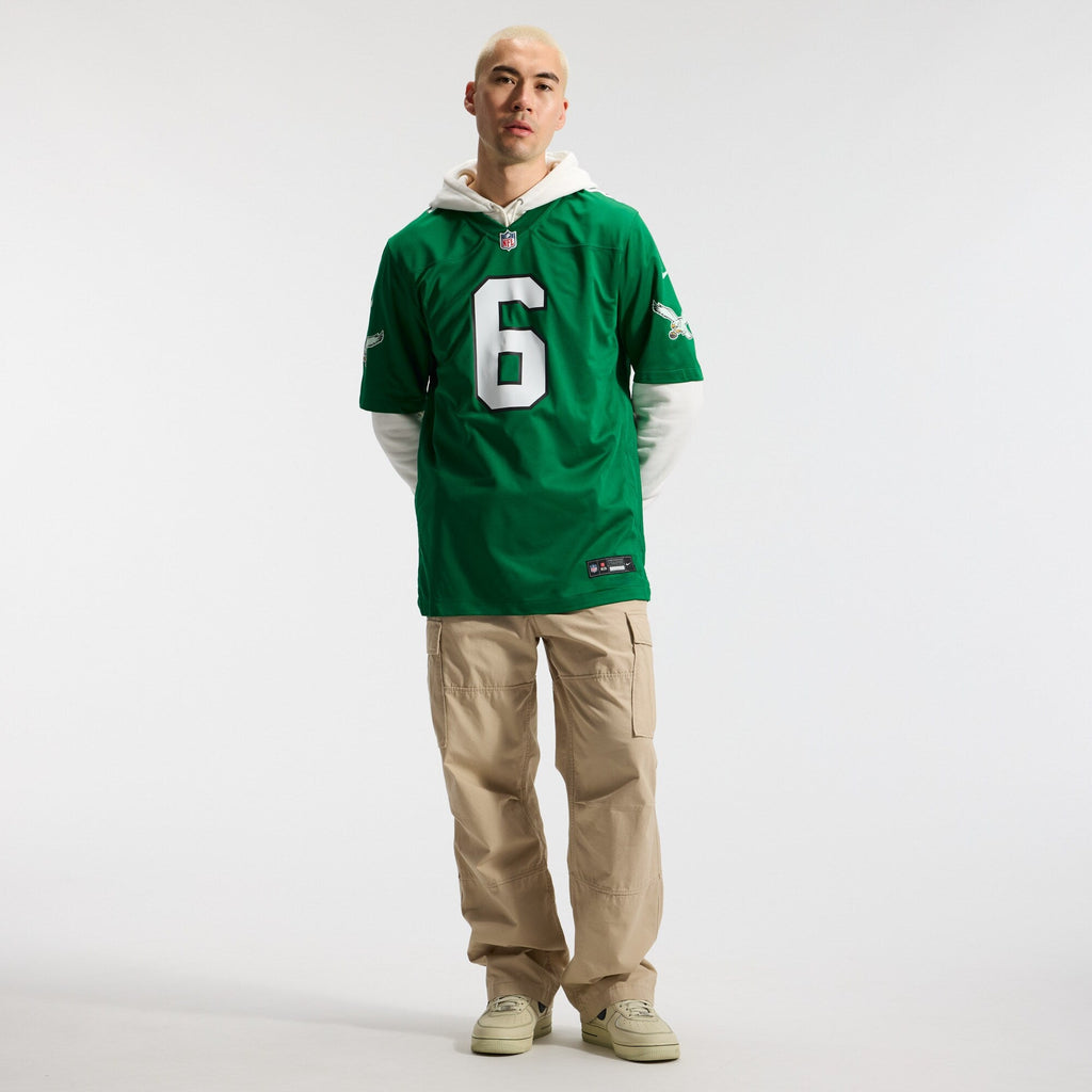 Philadelphia Eagles DeVonta Smith Kelly Green Alternate Game Player Football Jersey