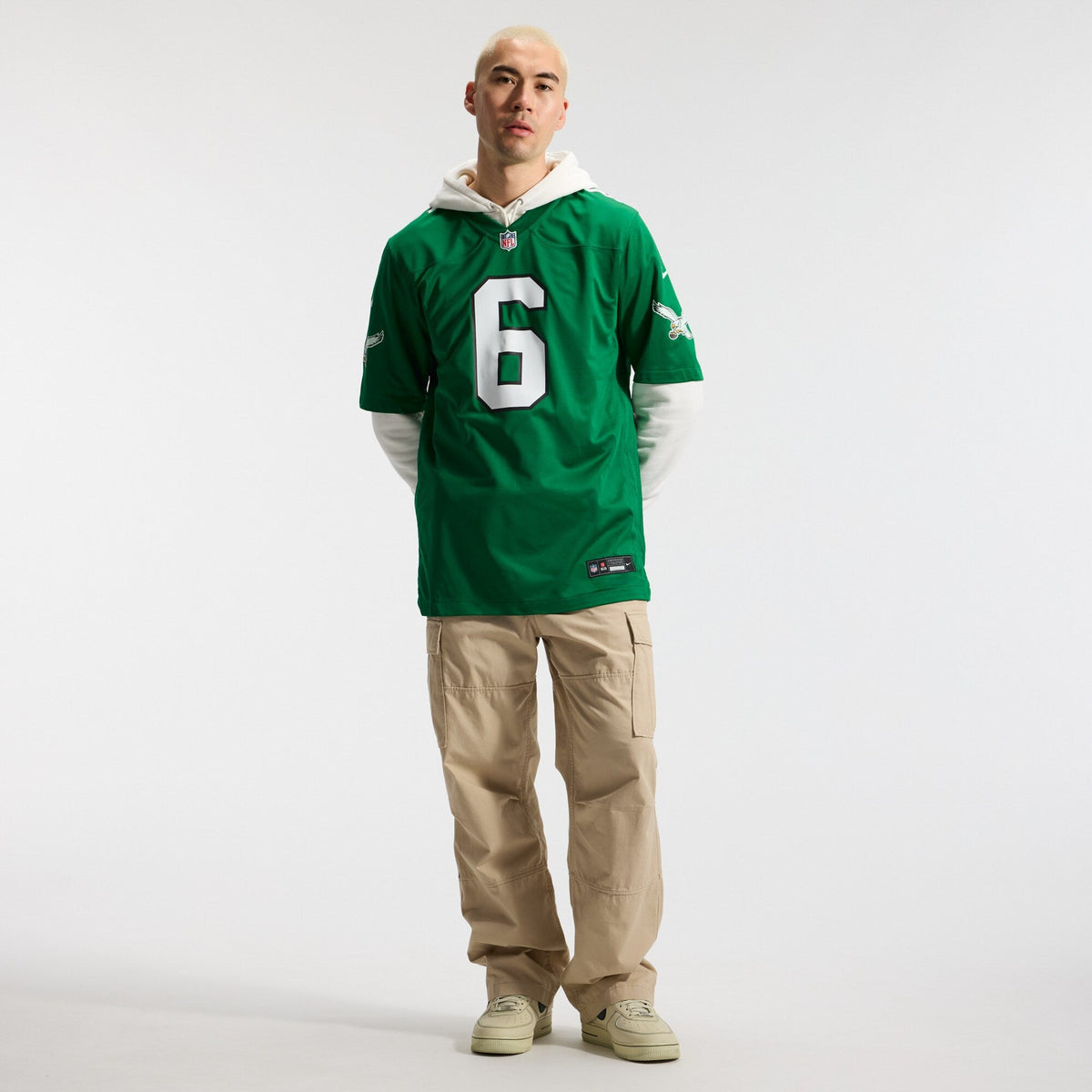 Philadelphia Eagles DeVonta Smith Kelly Green Alternate Game Player Football Jersey