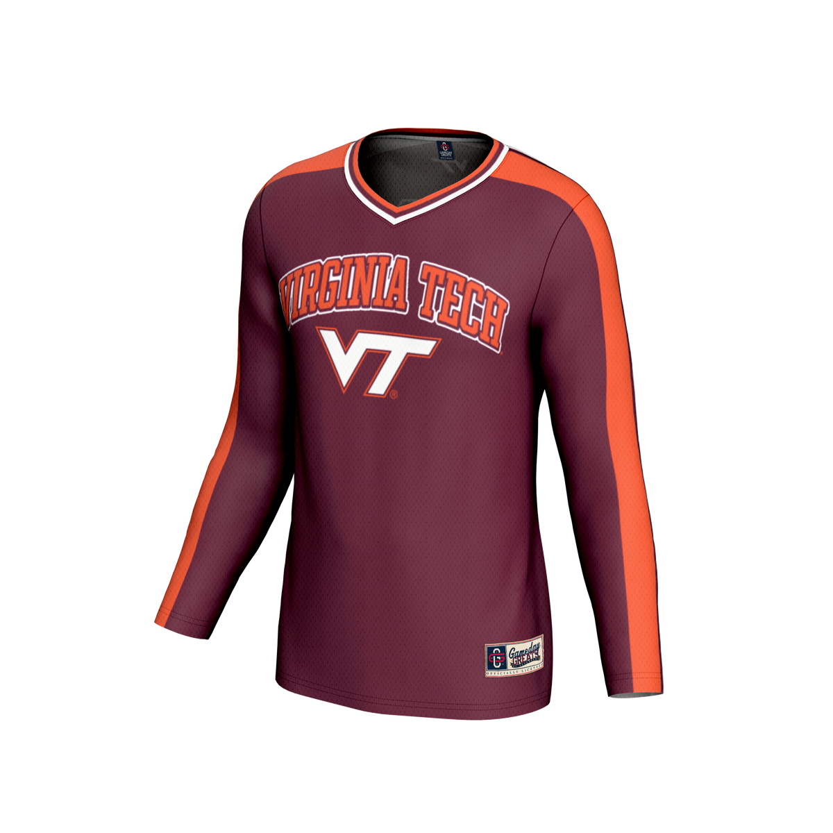 #00 Virginia Tech Hokies Lightweight Volleyball Fashion Jersey - Maroon