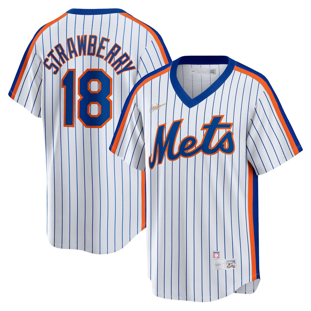 New York Mets Darryl Strawberry White Home Cooperstown Collection Player Baseball Jersey