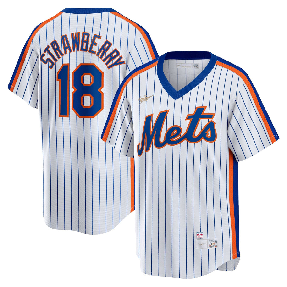 New York Mets Darryl Strawberry White Home Cooperstown Collection Player Baseball Jersey