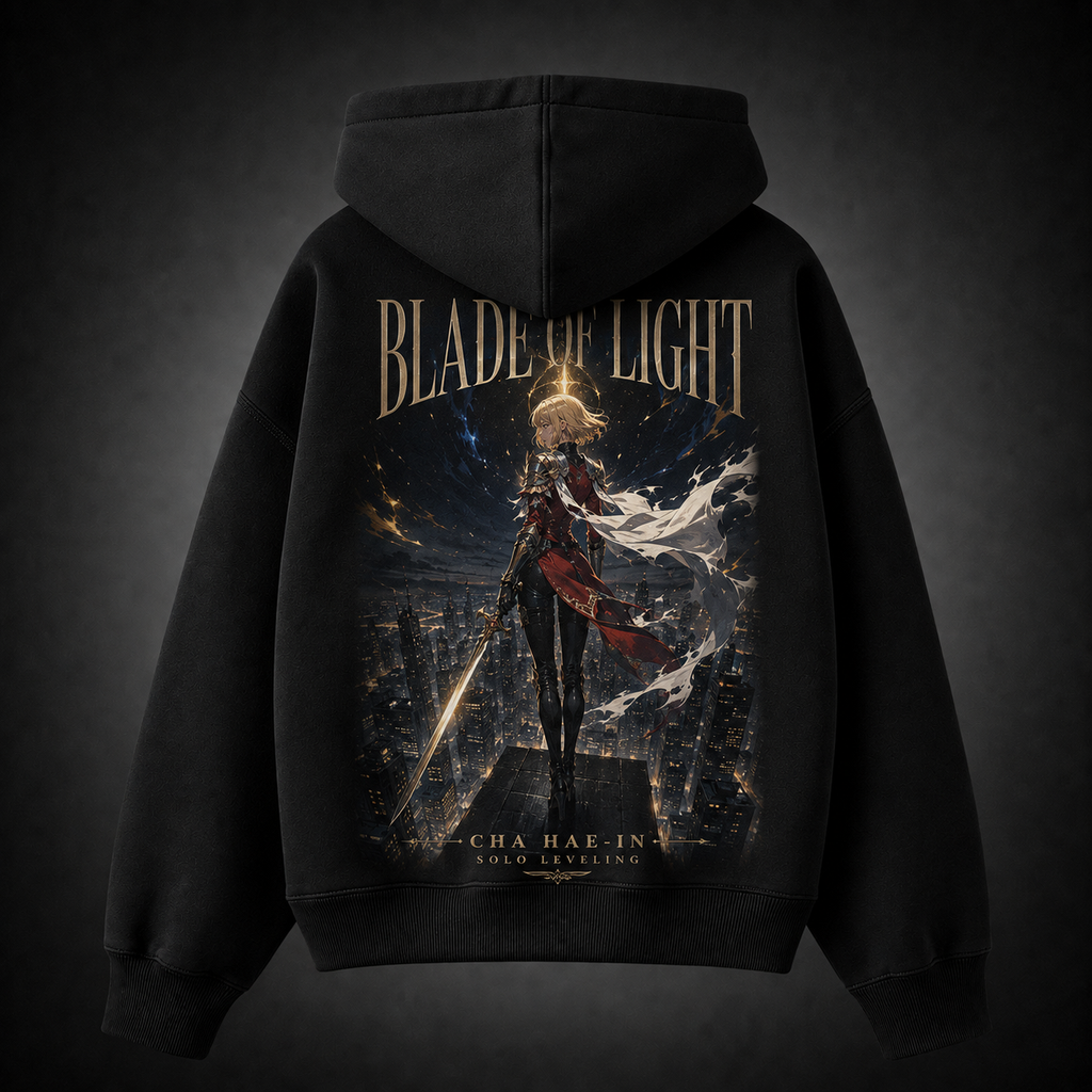 Cha Hae-In Solo Leveling Anime Hoodie - Blade Of Light City