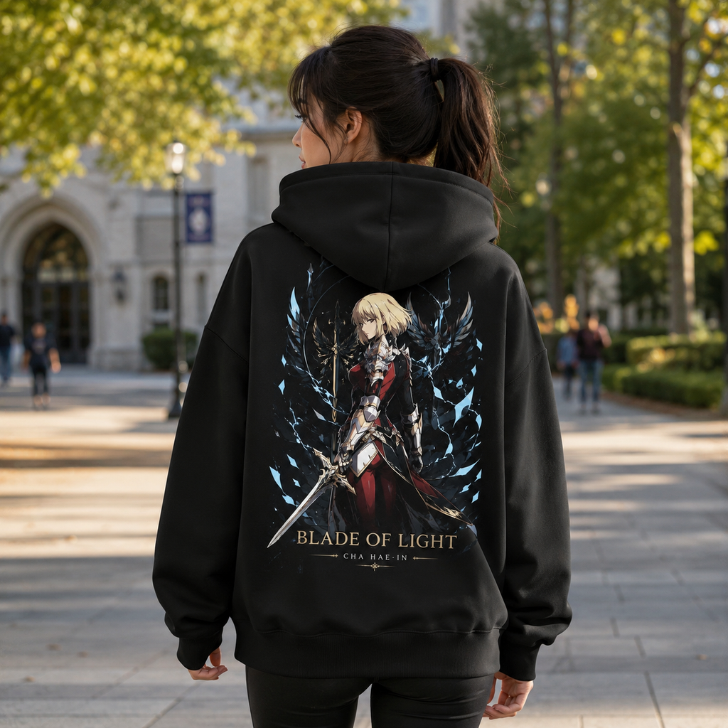 Cha Hae-In Solo Leveling Anime Hoodie - Blade Of Light