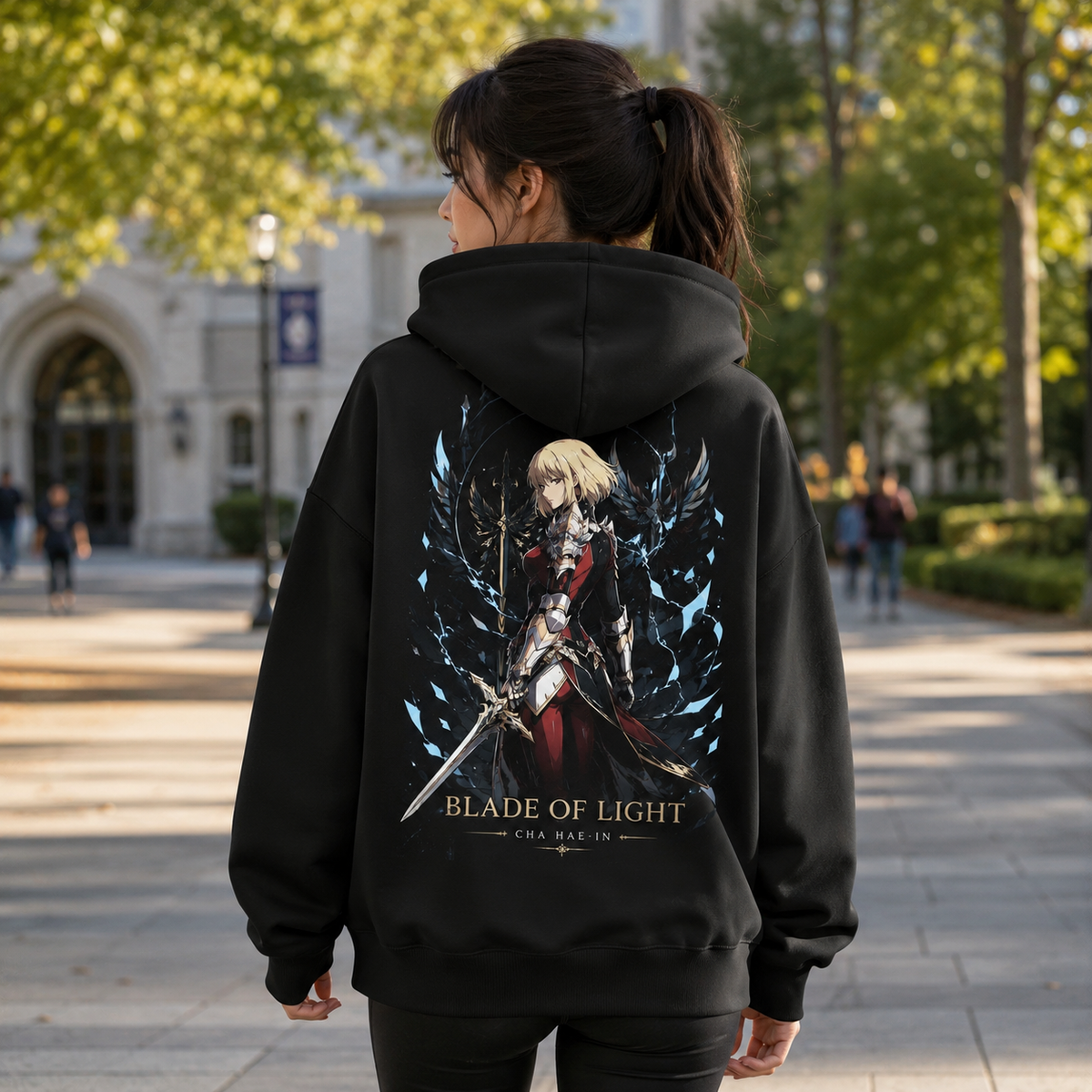 Cha Hae-In Solo Leveling Anime Hoodie - Blade Of Light
