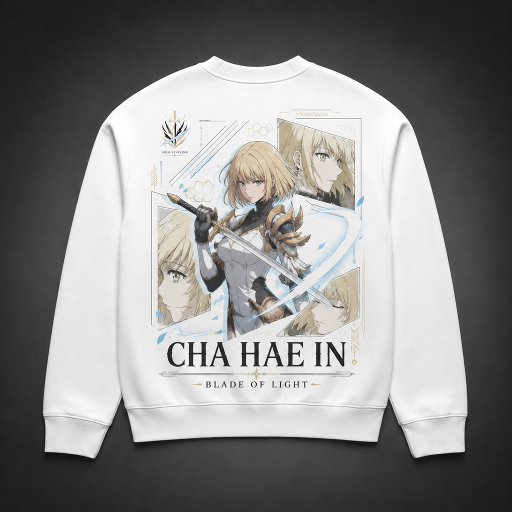 Cha Hae-In Solo Leveling Anime Sweatshirt - Blade Of Light