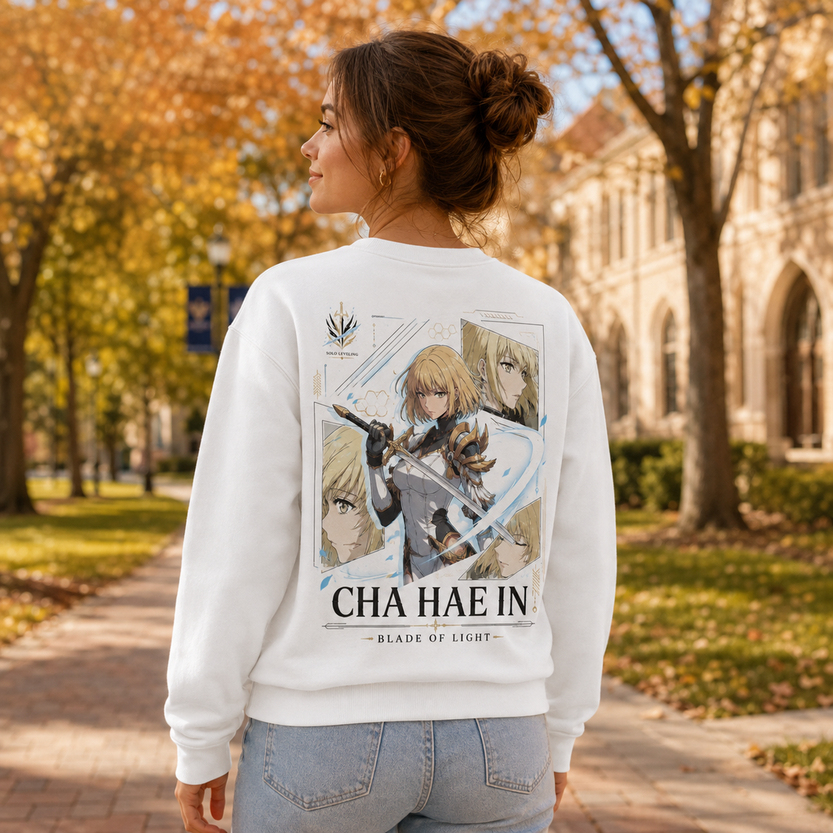 Cha Hae-In Solo Leveling Anime Sweatshirt - Blade Of Light