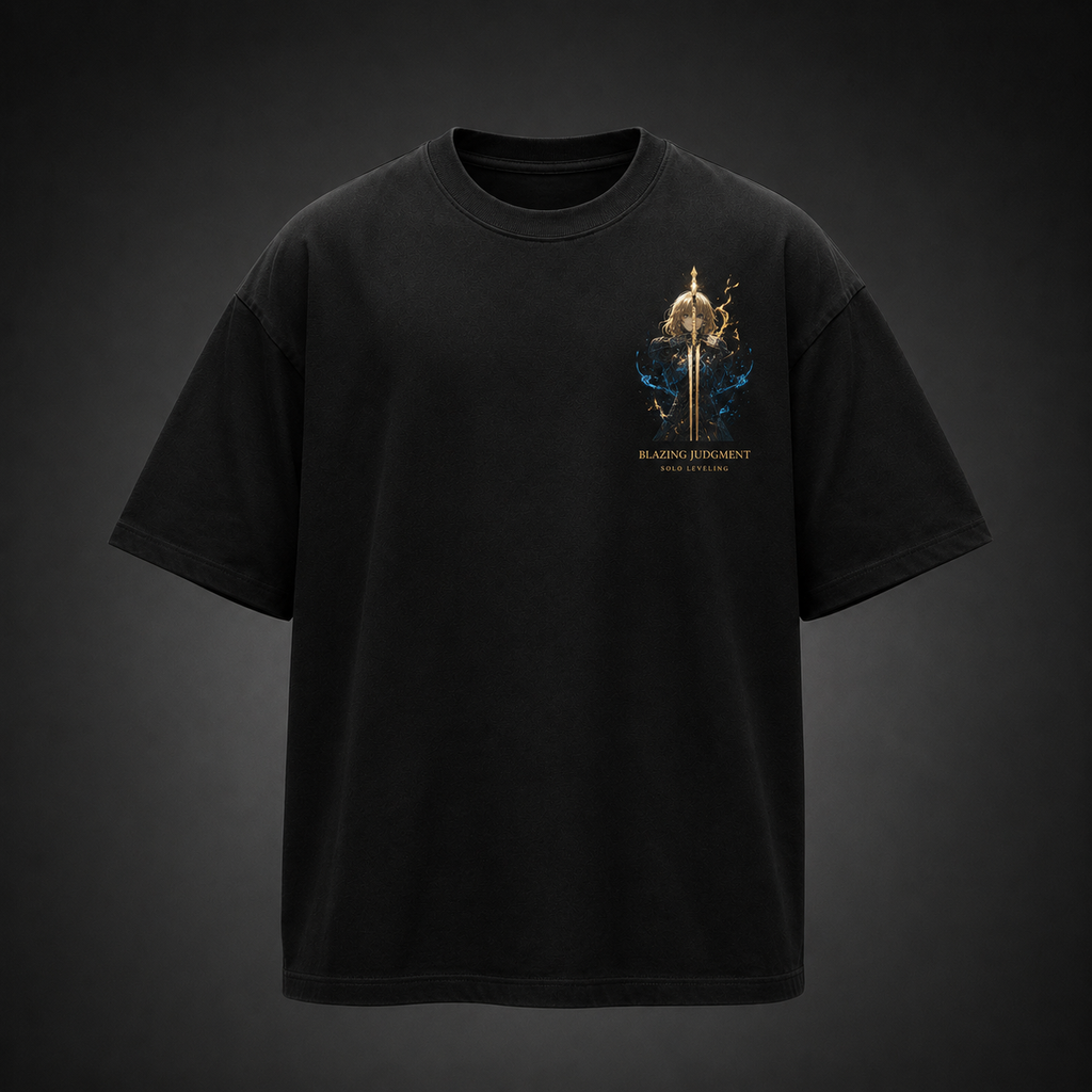Cha Hae-In Solo Leveling Anime Graphic Tee - Blazing Judgment