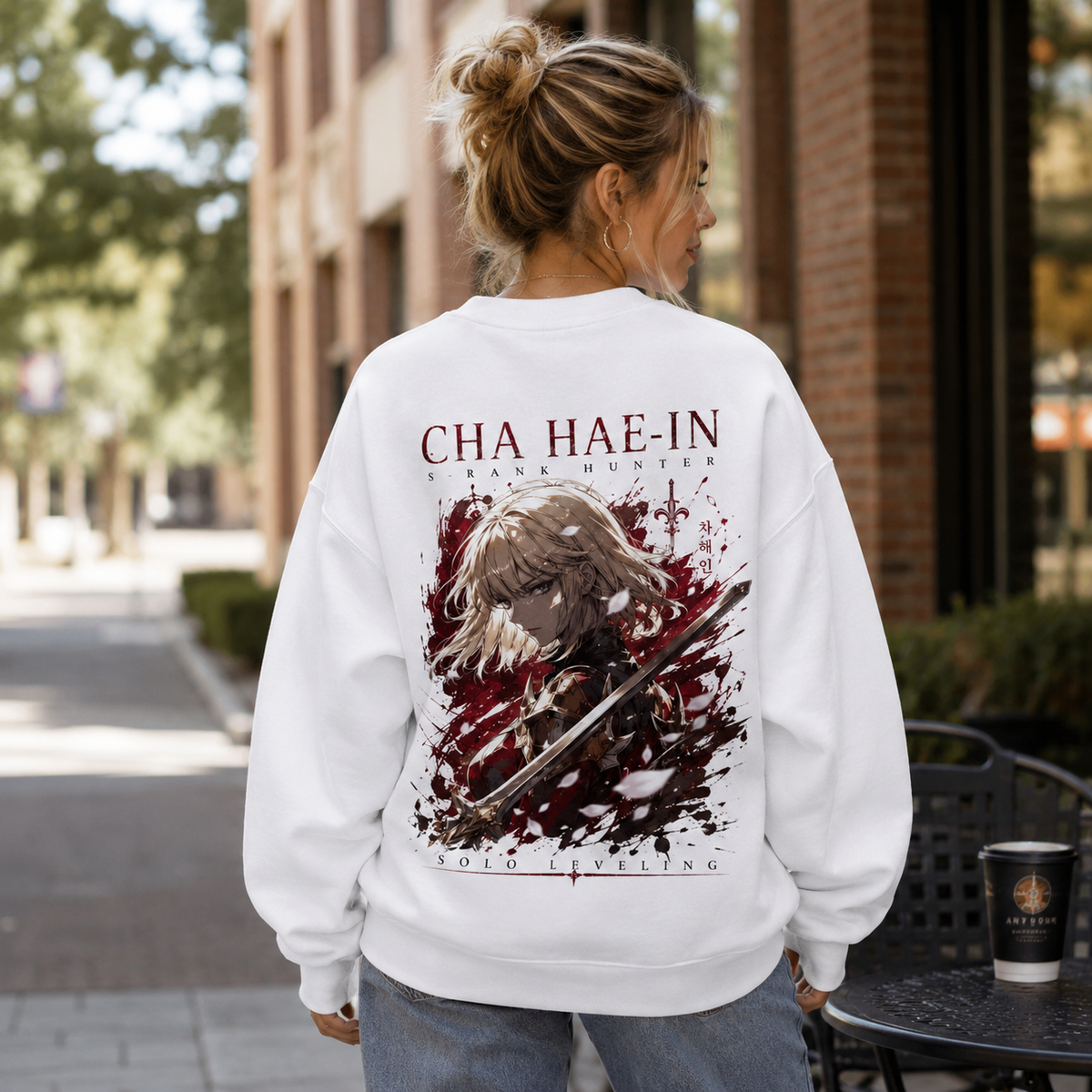 Cha Hae-In Solo Leveling Anime Sweatshirt - Cha Hae-In S-Rank Hunter