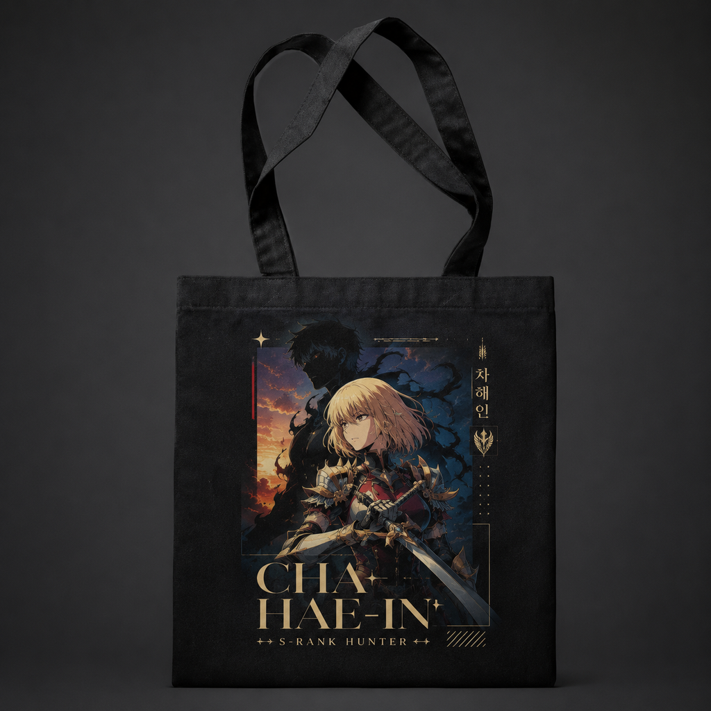 Cha Hae-In Solo Leveling Anime Canvas Tote Bag - Cha Hae-In S-Rank Hunter