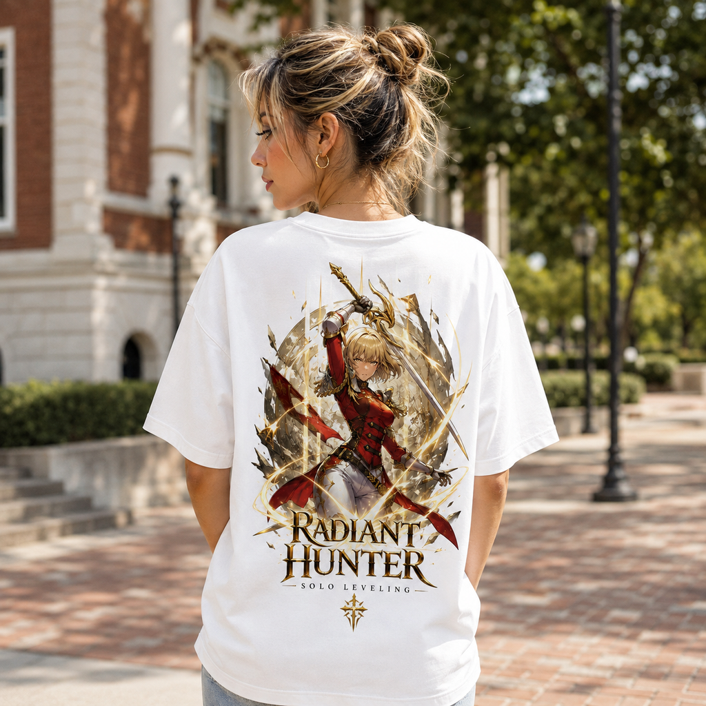 Cha Hae-In Solo Leveling Anime Graphic Tee - Radiant Hunter