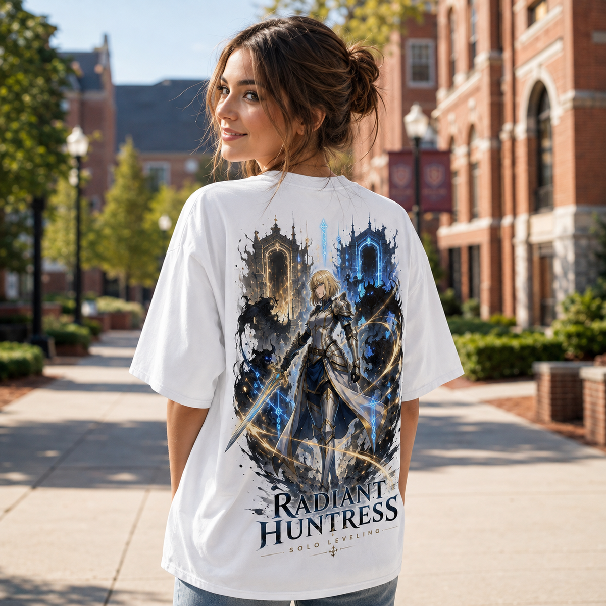 Cha Hae-In Solo Leveling Anime Graphic Tee - Radiant Huntress