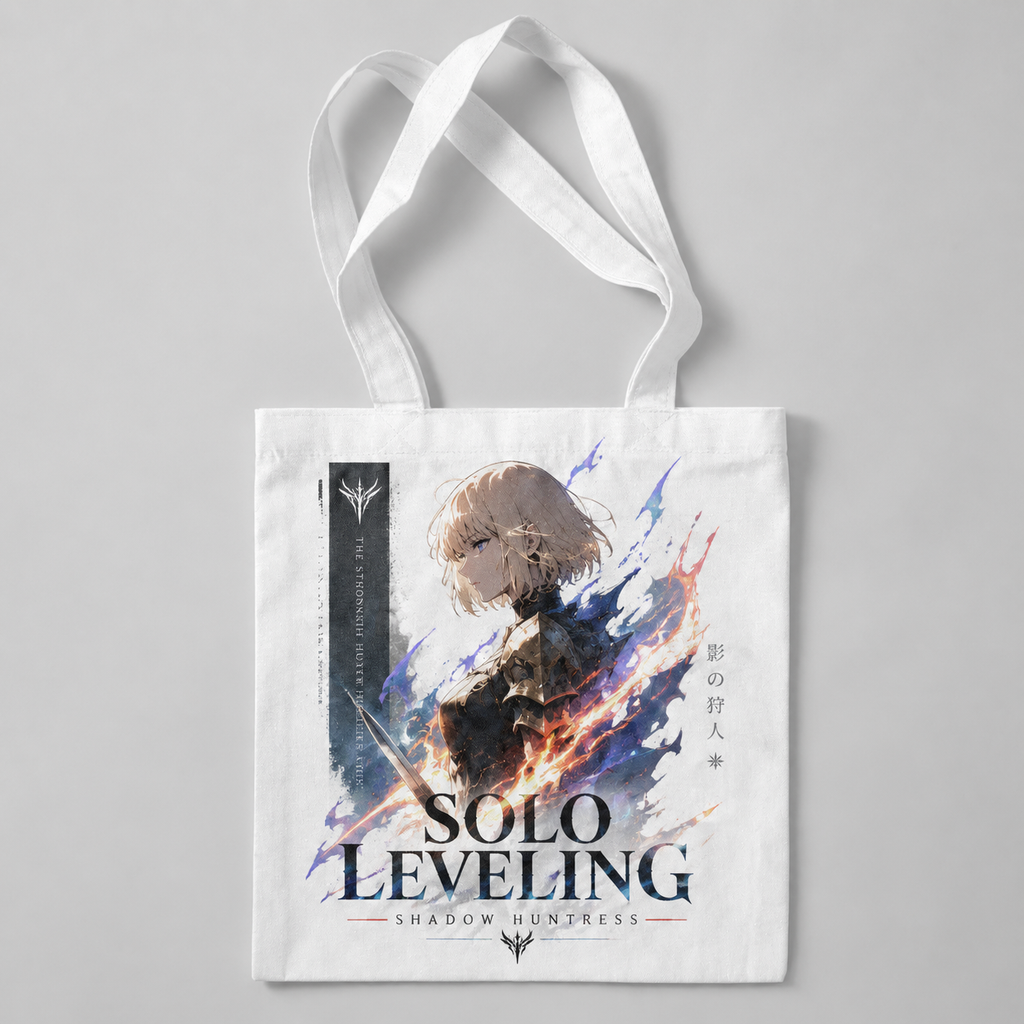 Cha Hae-In Solo Leveling Anime Canvas Tote Bag - Shadow Huntress