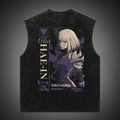 Cha Hae-In Solo Leveling Anime Tank Top - The Dancer Acid Wash Vest