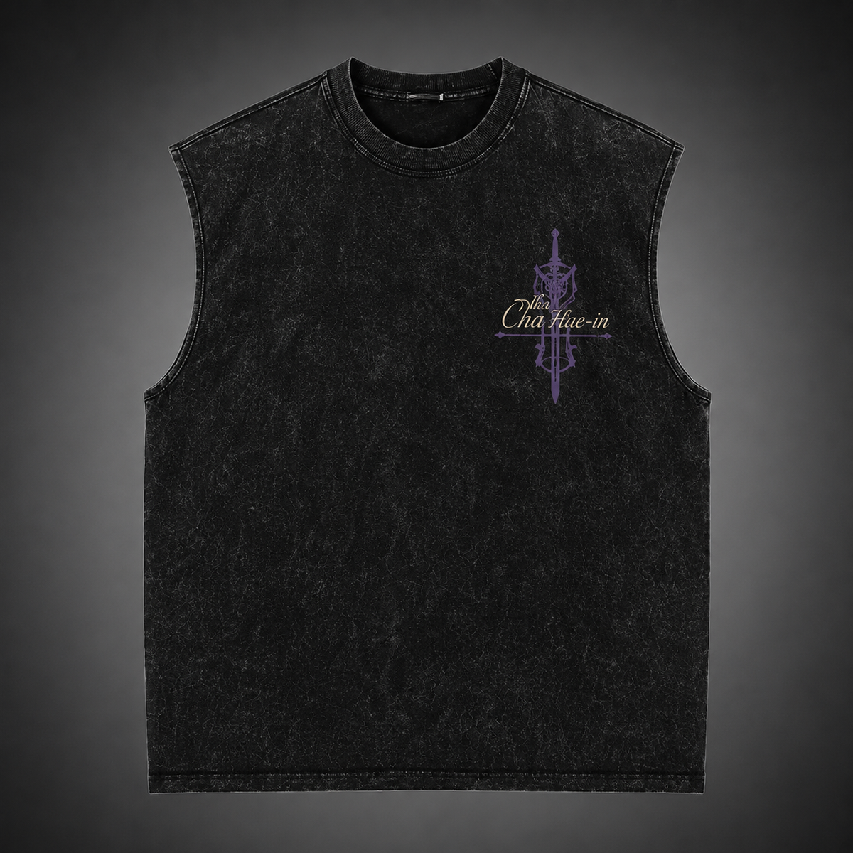 Cha Hae-In Solo Leveling Anime Tank Top - The Dancer Acid Wash Vest