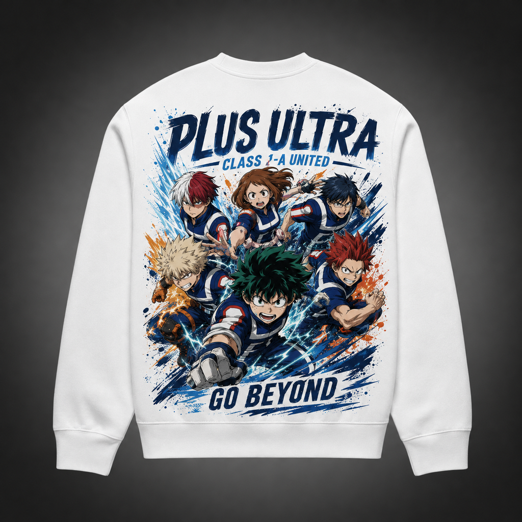 Class 1-A (Deku, Bakugo, Todoroki, Uraraka, Iida, Kirishima) My Hero Academia Anime Sweatshirt - Go Beyond