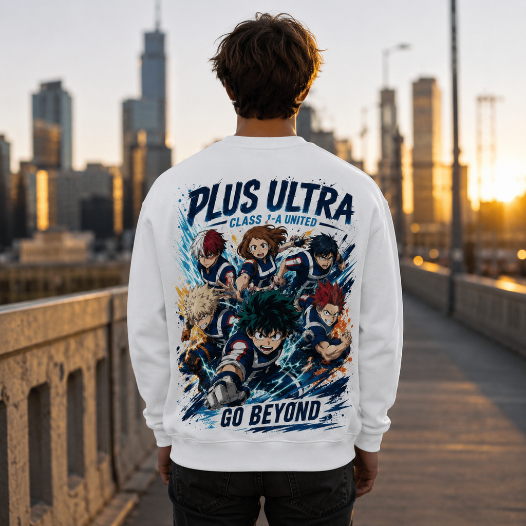 Class 1-A (Deku, Bakugo, Todoroki, Uraraka, Iida, Kirishima) My Hero Academia Anime Sweatshirt - Go Beyond