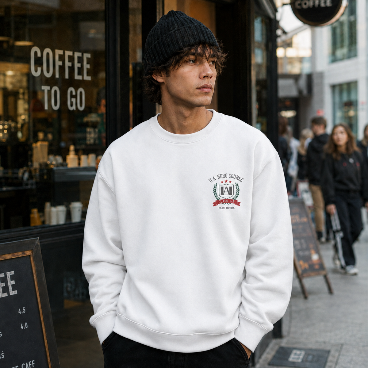 Class 1-A (Deku, Bakugo, Todoroki, Uraraka, Iida, Tsuyu, Momo, Kirishima) My Hero Academia Anime Sweatshirt - Class 1-A Roster