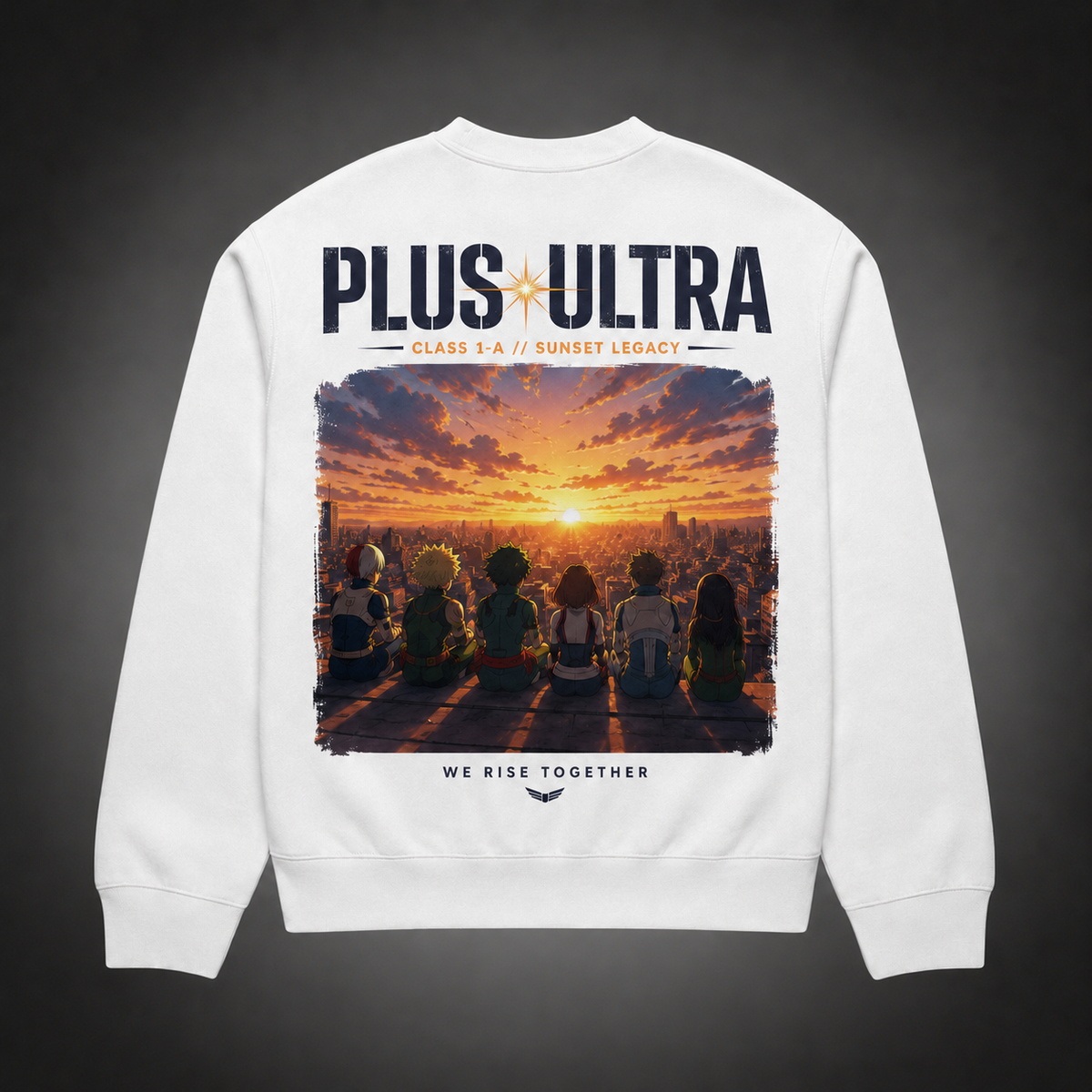 Class 1-A (Todoroki, Bakugo, Deku, Uraraka, Iida, Tsuyu) My Hero Academia Anime Sweatshirt - Sunset Legacy