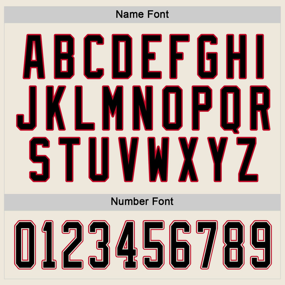 Custom Hockey Jersey - Cream Black-Red - Style Cream0158