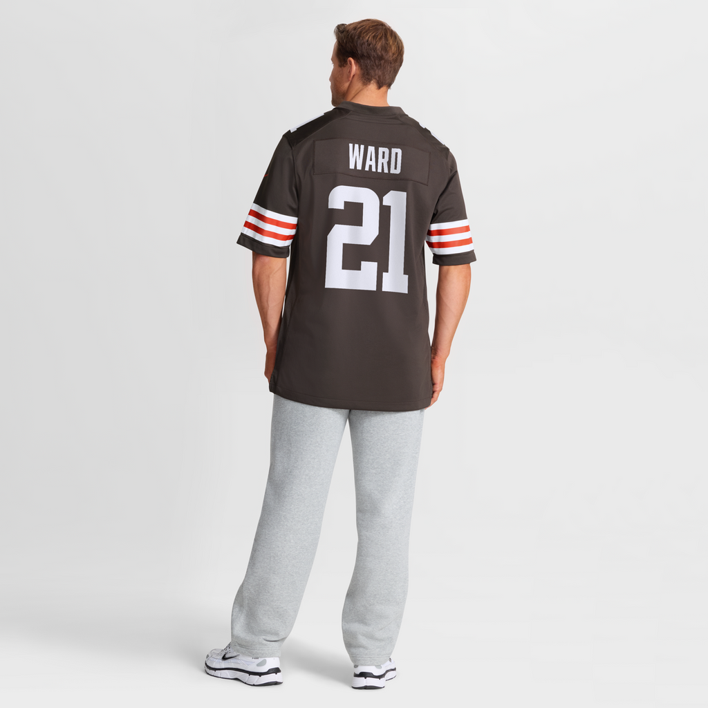 Cleveland Browns Denzel Ward Brown Player Game Football Jersey