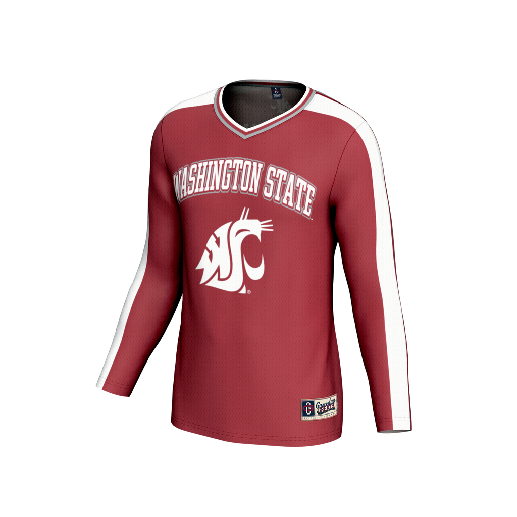 Washington State Cougars NIL Pick-A-Player Lightweight Collegiate Volleyball Fashion Jersey - Crimson