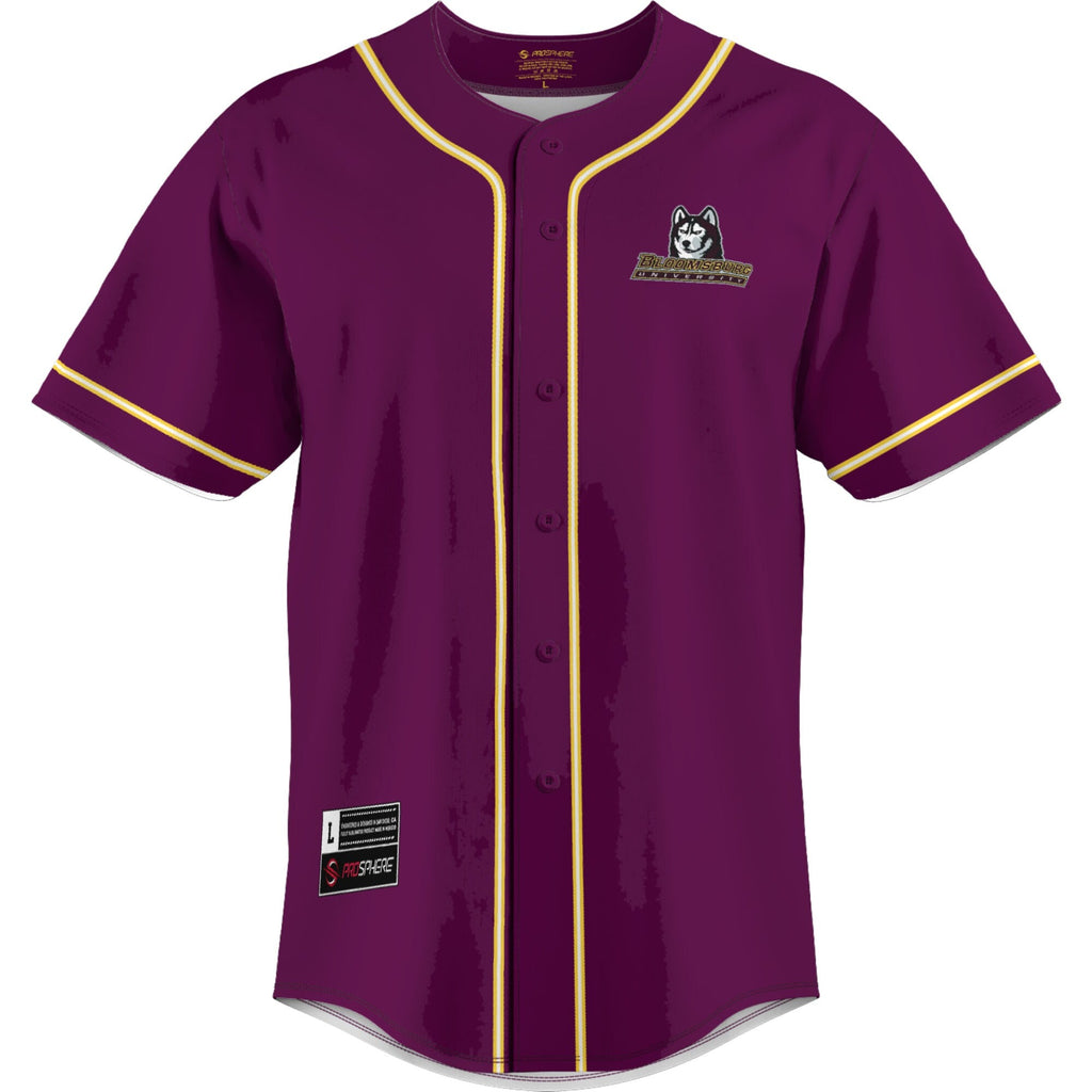 Bloomsburg Huskies Lightweight Baseball Jersey - Maroon