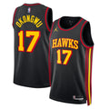 Atlanta Hawks Statement Edition Swingman Jersey - Black - Onyeka Okongwu